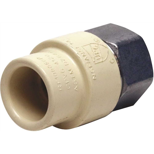 Apollo 1/2 in. x 1/2 in. CPVC CTS Slip Stainless Steel FPT Adapter CPVCFA12 - main